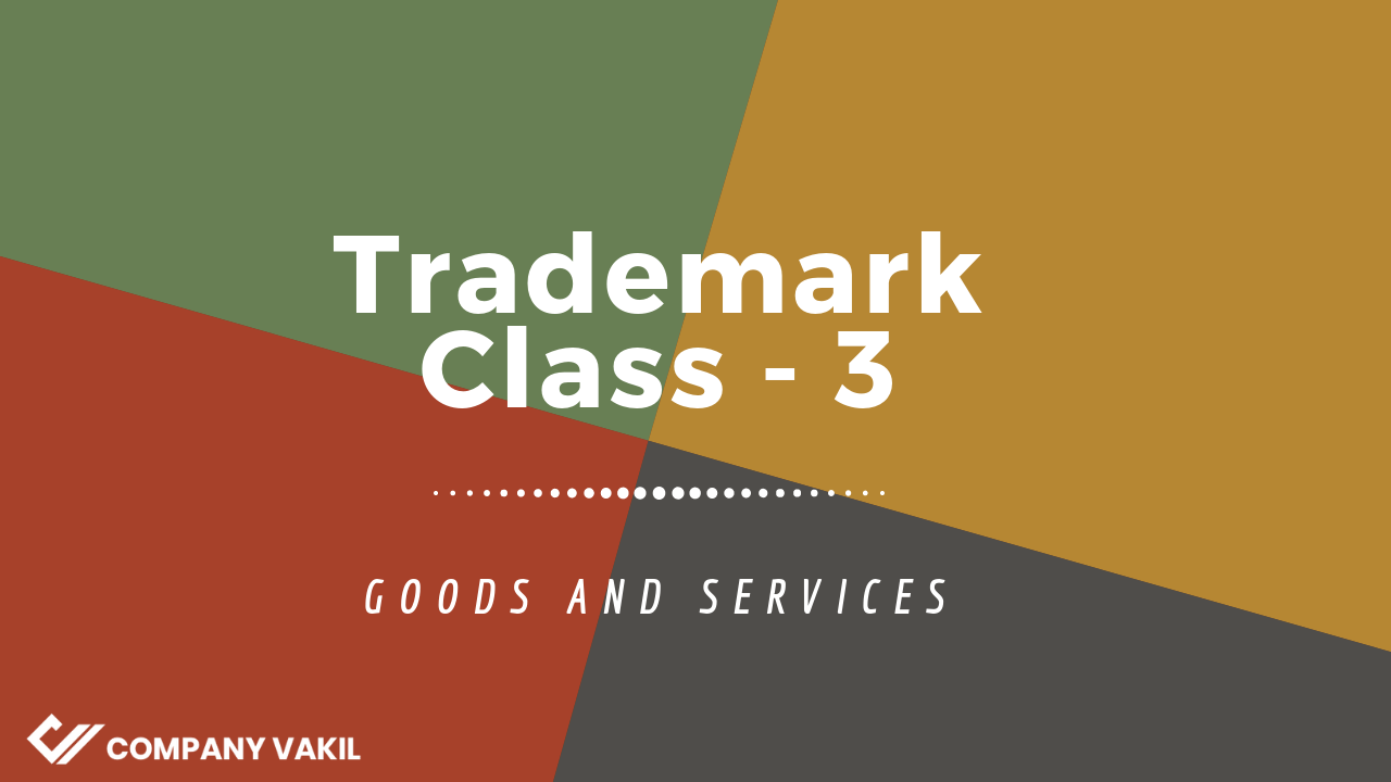 Trademark classes 3